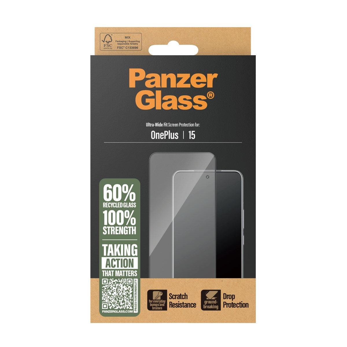 PanzerGlass® Screen Protector OnePlus 15 | Ultra-Wide Fit